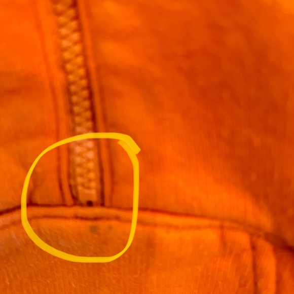 Orange Baby Carhartt 1/2 Zip Pullover hoodie - Picture 5 of 6